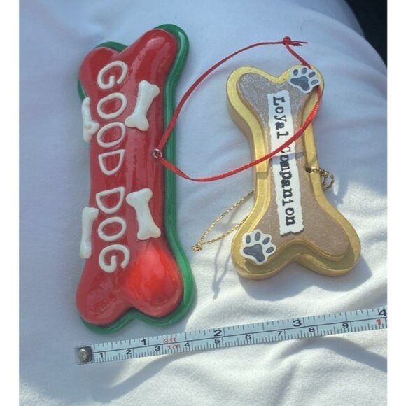 Dog Biscuit Christmas Tree Ornament Bone Good Dog Loyal Companion Holiday Puppy - Picture 9 of 10